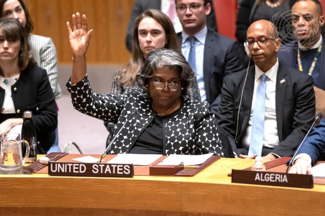 US Again Vetoes UN Cease-Fire Resolution